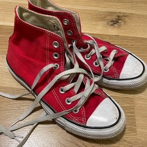 Red High Top Converse